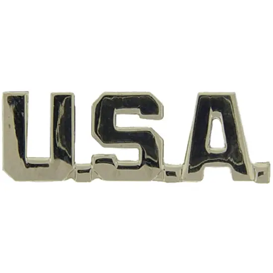 EagleEmblems P15356 PIN-U.S.A.Letters,SLV (1'') {1}