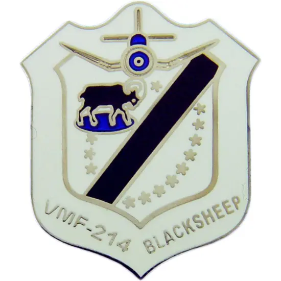 U.S.M.C. VMF-214 Blacksheep Squadron Pin 1" {1}