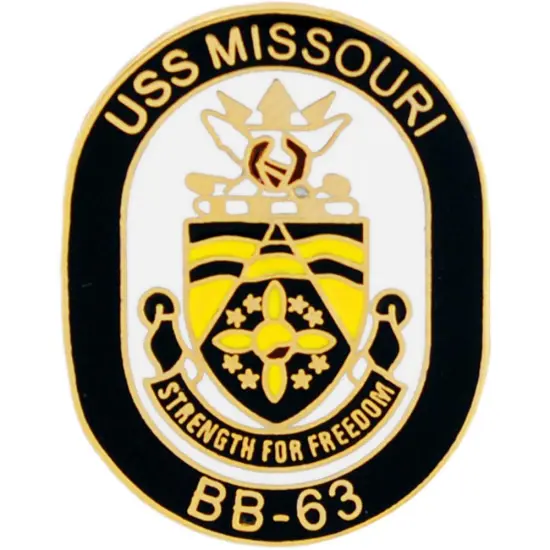 U.S. Navy USS Missouri Pin 1" {1}