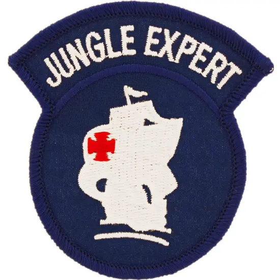 U.S. Army Jungle Expert Patch Blue & White 3" {1}