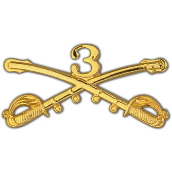 EagleEmblems P16092 BDG-Army,CAV.Swords,03RD (2.25'') {1}