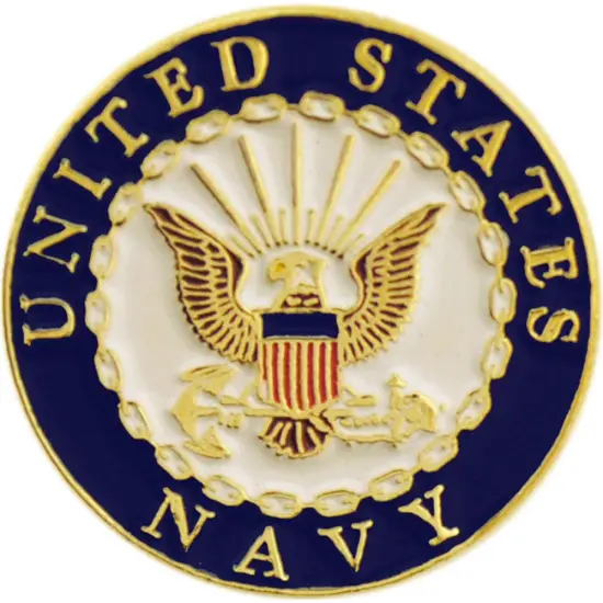 EagleEmblems P62549 PIN-USN Logo,Stamped (1'') {1}