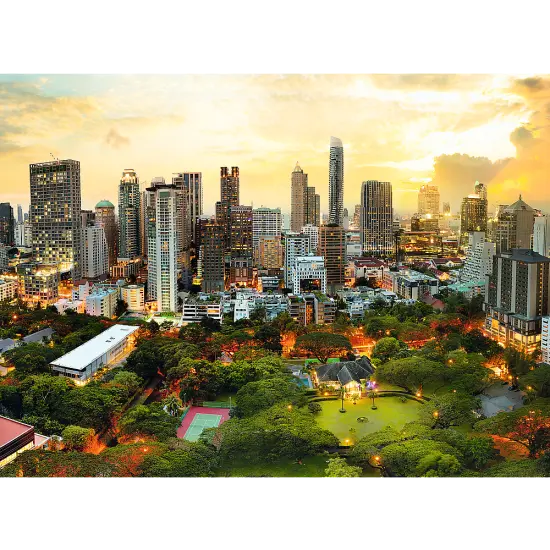 3000 Piece Jigsaw Puzzles, Sunset in Bangkok, Thailand, Cityscape puzzle, Adult Puzzle, Trefl 33060 {2}