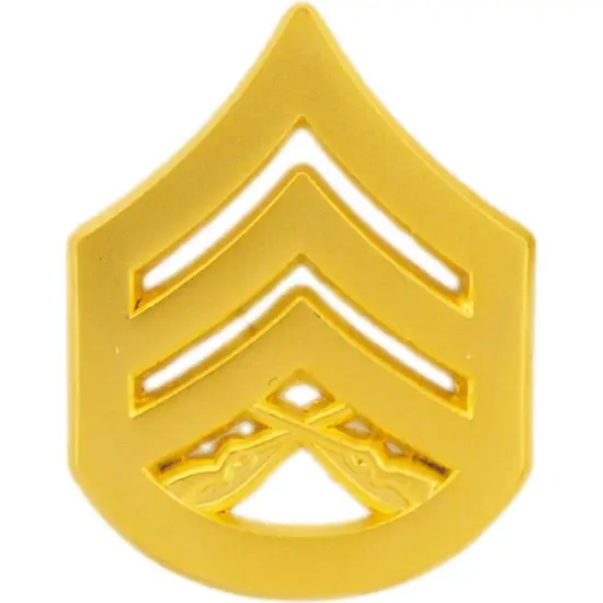 U.S.M.C. Staff Sergeant Rank Insignia Gold Plated {1}