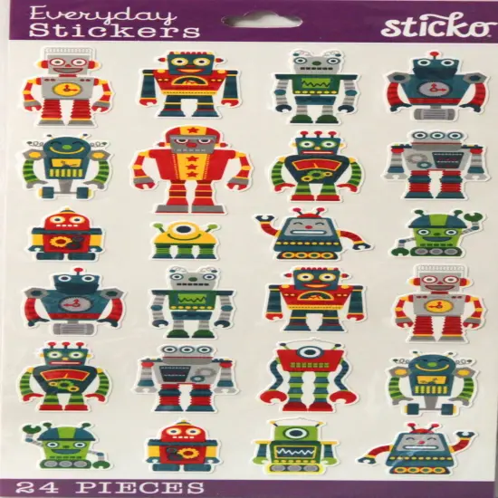 Sticko Mini Robots Stickers {1}