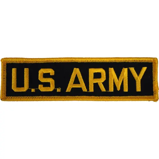 U.S. Army Patch Black & Yellow 1 1/4" x 4 3/4" {1}