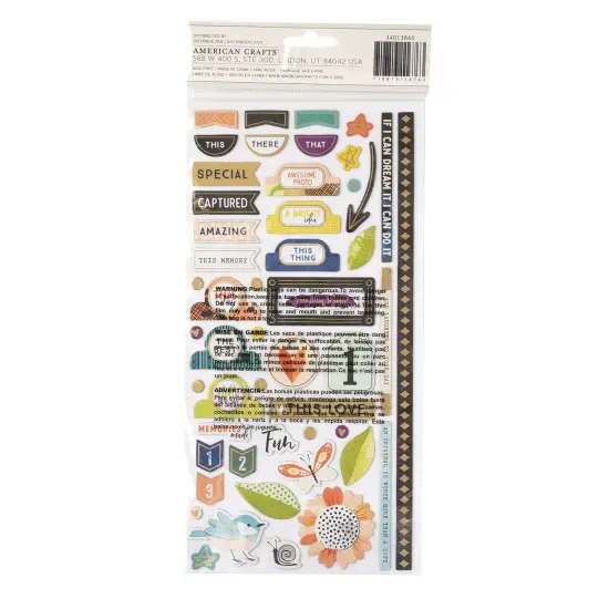 Vicki Boutin Print Shop Thickers Stickers 100/Pkg-Making Things Phrase/Chipboard {2}