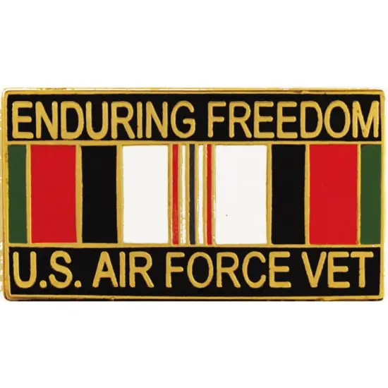 EagleEmblems P12273 Pin-Endur.Freed,USAF,Vet. (1.125'') {1}