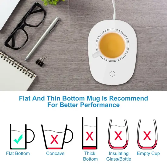 Eggracks Coffee Mug Warmer Auto Shut Off Electric Beverage Warmer Mat for Tea and Coffee {4}