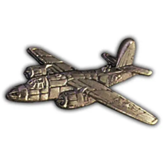 B-26 Marauder Airplane Pin Pewter 1 1/2" {1}