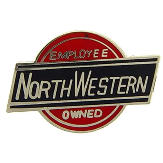 EagleEmblems P02202 PIN-RR,North Western (1'') {1}