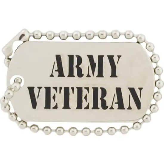 U.S. Army Veterans Pin Black & Yellow 1" {1}