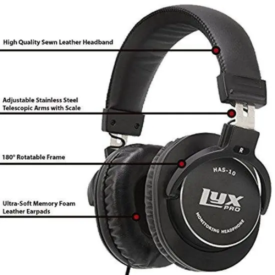 LyxPro Noise-Canceling Over-Studio Headphones Wired  {2}