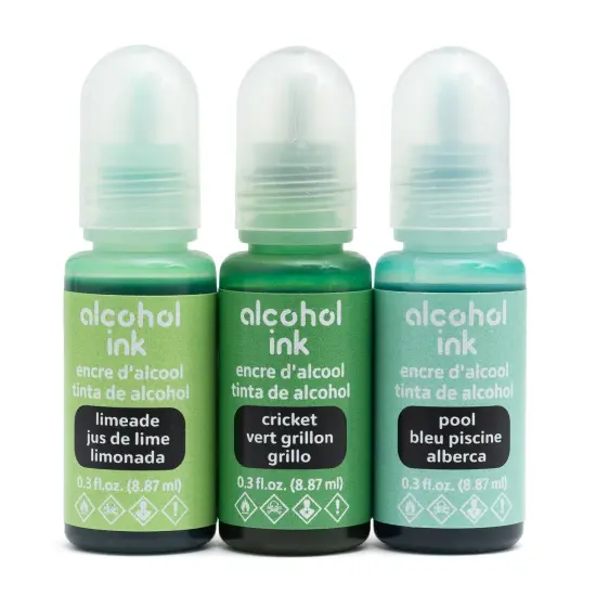 American Crafts Alcohol Ink 0.3oz 3/Pkg-Limeade {3}