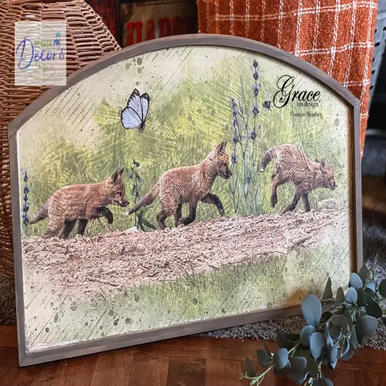 Foxy Babies Decoupage & Mixed Media Papers for Crafting and Art (medium) {2}