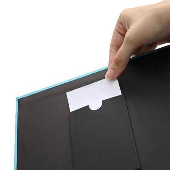 Zink Scrapbook Album, Cloth Covered 8x8 Scrapbook Album with Front Picture Window {3}