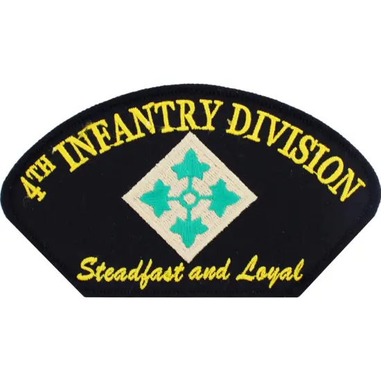 U.S. Army 4th Infantry Division Hat Patch 2 3/4" {1}