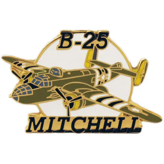 B-25 Mitchell Airplane Pin 1 1/2" {1}