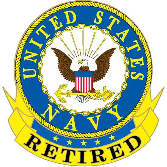 EagleEmblems Pin-Usn Retired {1}