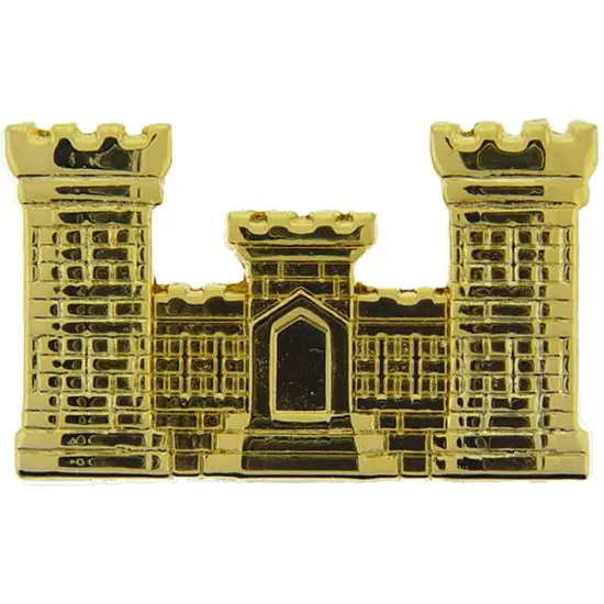 U.S. Army Engineer Pin Gold Plated 1" {1}