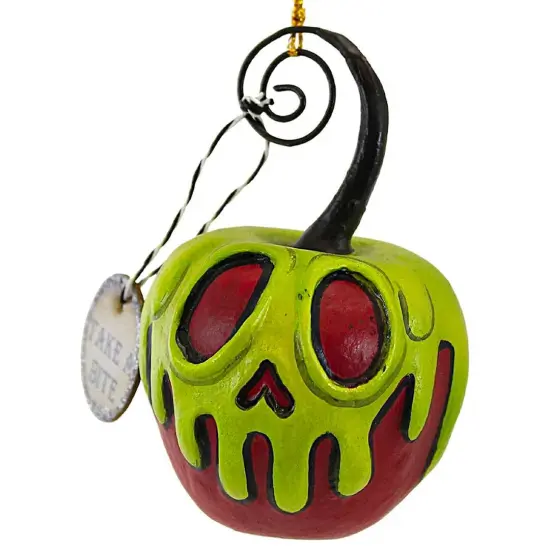 Red Apple Green Poison Ornament Mini 4" {1}