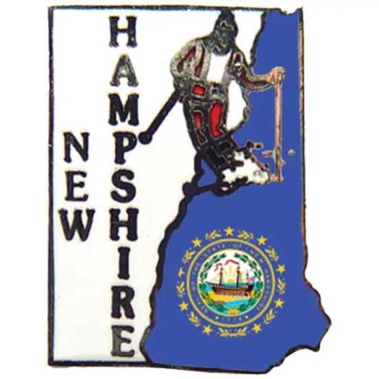 New Hampshire Map Pin 1" {1}