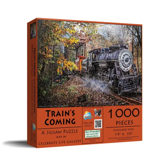 Sunsout Train's Coming 1000 pc Jigsaw Puzzle 30121 {2}