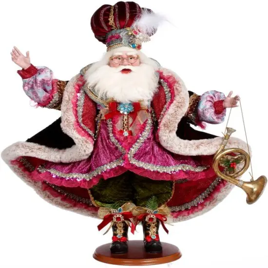 Mark Roberts Mark Roberts Christmas Jazz Mataz Santa Figure - 28.5" Red {1}