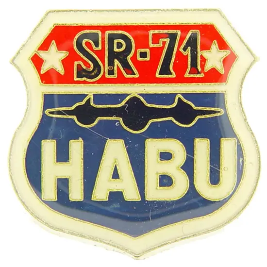 SR-71 HABU Logo Pin 1" {1}