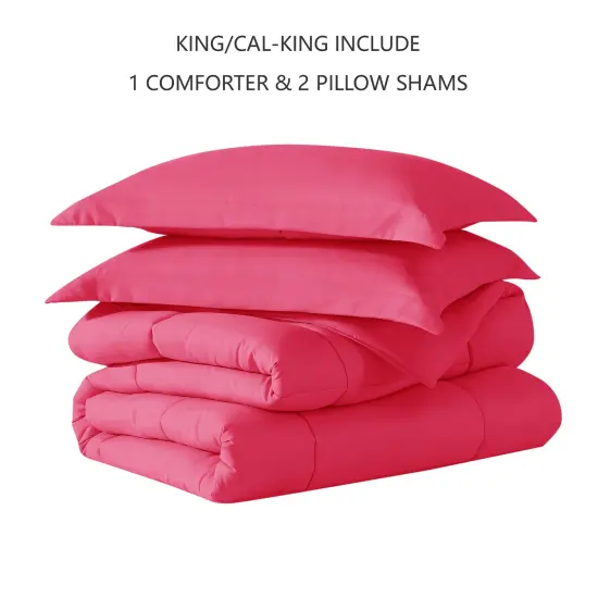 American Home Collection Down Alternative Comforter Set Extra Warm and Soft Pink {4}