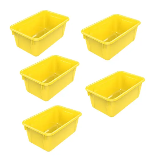 Small Cubby Bin, Yellow, Pack of 5 {1}