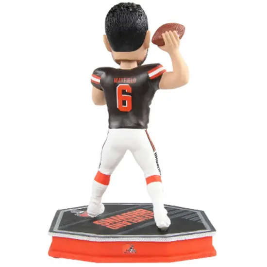 Cleveland Browns Baker Mayfield #6 Removable Helmet Base NFL Resin Bobblehead {4}