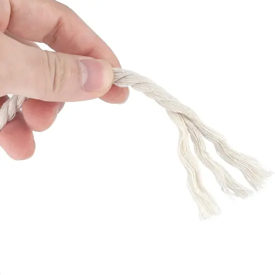 Macrame Cord, White Cotton Rope, 6Mm X 32 Yard Natural White Cotton Macrame Rope, 3 Strand Twisted Cotton String for Wall Hanging, Plant Hangers, Macrame Supplies, DIY Crafts, Knitting {4}