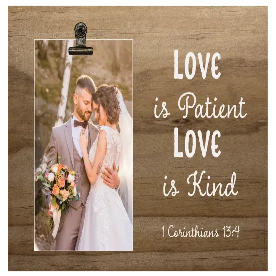 Decorative Wood Clip Christian Photo Frames {2}