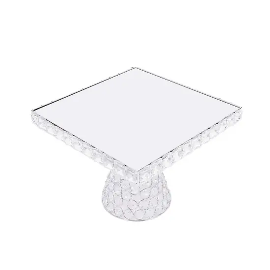 Dessert Plate Display Rack 5Pcs Cupcake Holder Tray Crystal Beads Cake Stand {3}