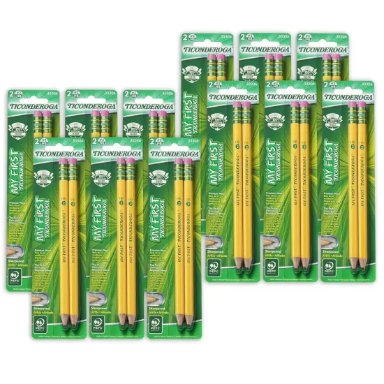 My First Pencils, Sharpened, 2 Per Pack, 12 Packs {1}