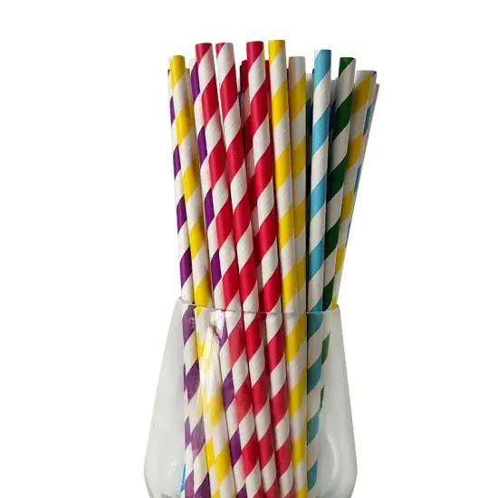 Packed Paper Straws for Party {6}