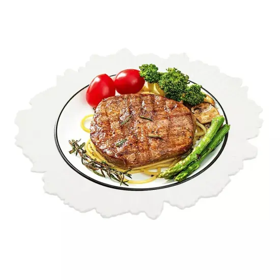 24pcs Plates Decor Plastic Texture Tableware Decor for Christmas Dinner {1}