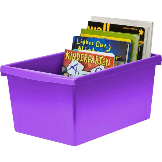 Medium Classroom Storage Bin, Purple, Pack of 2 {2}