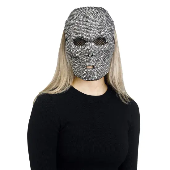 Gunpowder Bling Skull Adult Costume Mask {3}