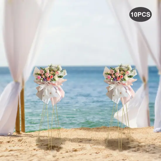 10pcs 3.4ft Tall Flower Plant Stand Display Flower Pot Holder Rack Decor {1}