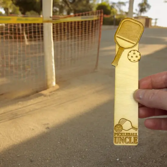 Bookmark - Pickleball Uncle - Birch wood {2}