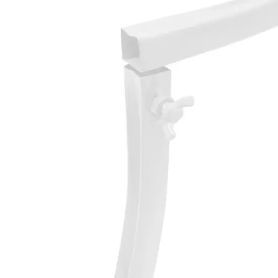 Metal Wedding Arch Backdrop Stand Clover Frame Party Garden Flower Rack White {2}