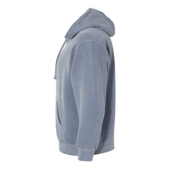 Comfort Colors&reg; Garment-Dyed Hooded Long Sleeve Sweatshirt Denim {7}