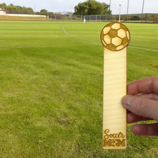 Bookmark - Soccer Mom - Birch wood {3}