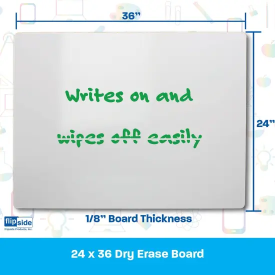 Dry Erase Board, 24" x 36", Pack of 2 {3}