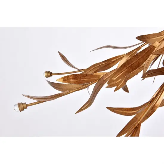 Priscilla 23 inch flush mount in gold leaf {6}