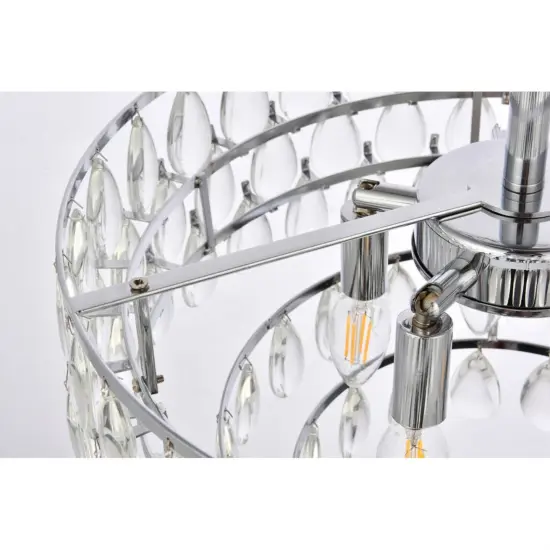 Mila 18 inch flush mount in chrome {6}