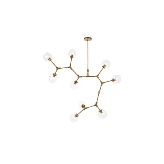 Cavoli 9 lights brass chandelier {1}