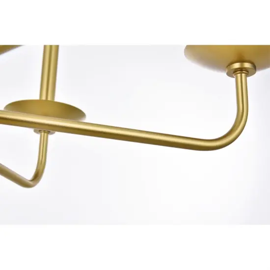 Cohen 30 inch pendant in brass {5}